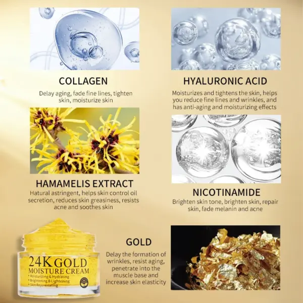 24k Gold Moisturizing Cream - Image 6